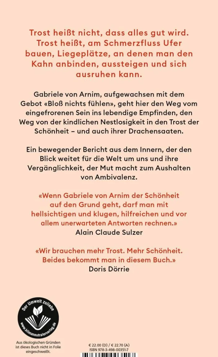 Arnim, G: Trost der Schönheit