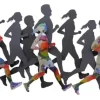 C. Jeré: Wandskulptur »Runners«