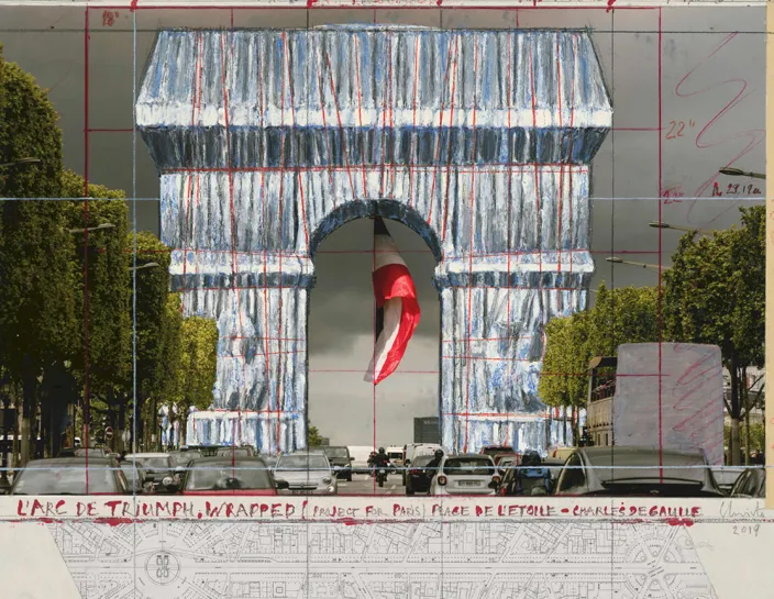 Christo: Arc de Triomphe IV, Project for Paris