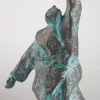 Christoph Fischer: ​ Skulptur »Der Gedanke« (2023), Version Bronze grün ​