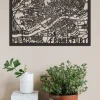 Citymap »Frankfurt« aus Holz