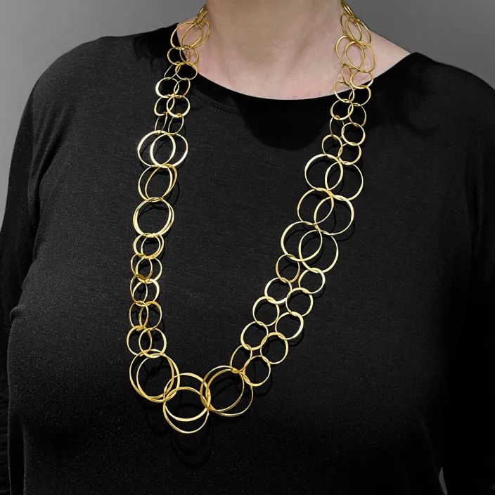 Collier »Goldring« aus vergoldetem Silber