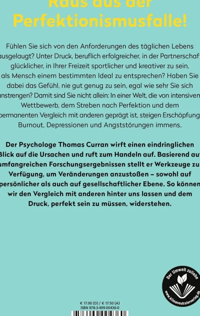 Curran, Thomas: Nie gut genug