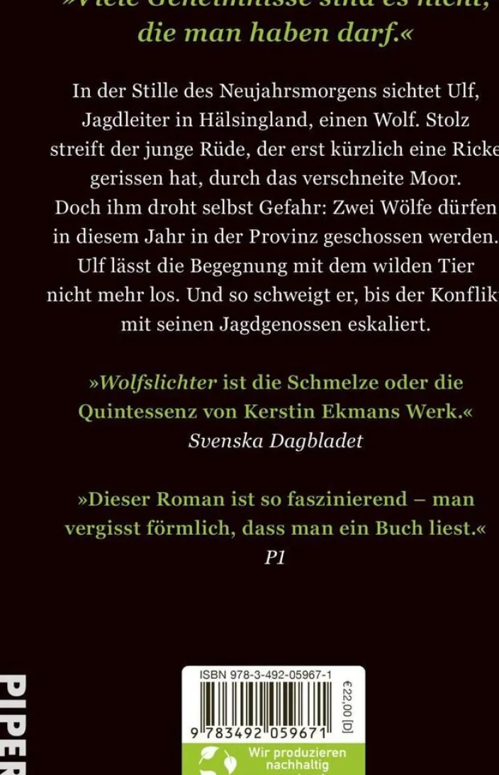 Ekman, Kerstin: Wolfslichter