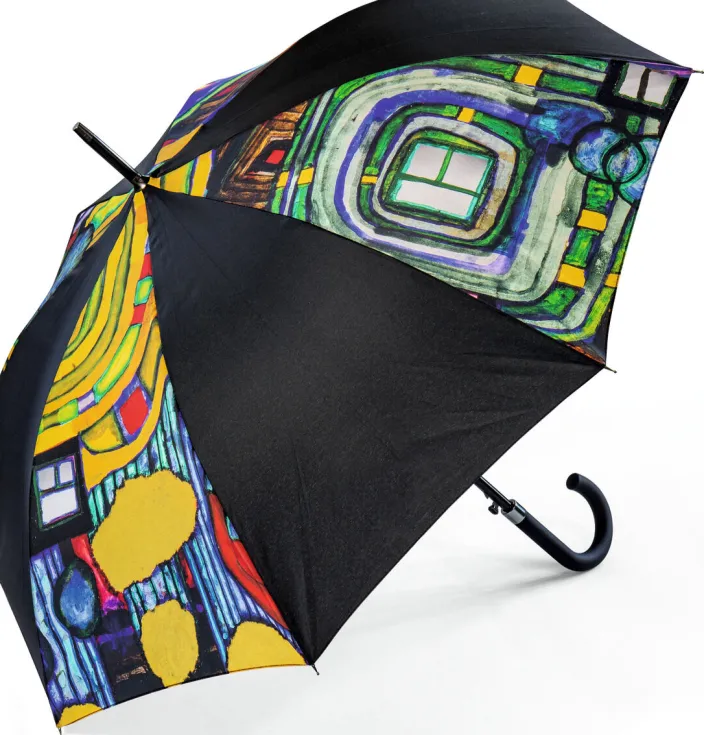 Friedensreich Hundertwasser: Stockschirm »Regentropfenfänger«
