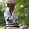 Gartenskulptur »Junge mit Buch«