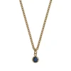 Goldanhänger mit Saphir (Blau)