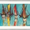Heino Breilmann: Bild »Boote vor Anker«, gerahmt​