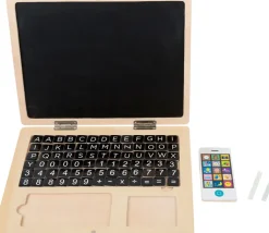Holz Laptop mit Magnettafel