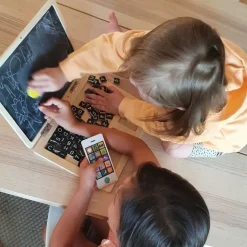 Holz Laptop mit Magnettafel