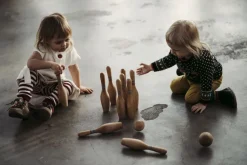 Holzkegel Set
