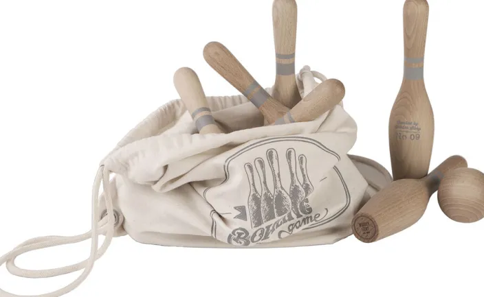 Holzkegel Set