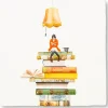 Keramikfliese »Bücherwurm«