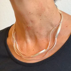 Kette »Bogen« in Silber