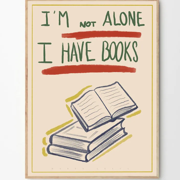 Leyva, Marta: »I Have Books«, mit Rahmung