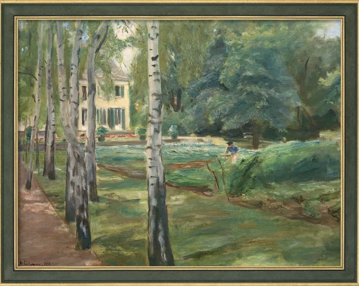 Liebermann, Max: »Die Birkenallee im Wannseegarten nach Westen«