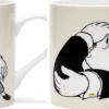 Loriot: ​ 2 Becher mit Künstlermotiven »Der Denker« &amp; »Herr im Sessel« im Set