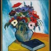 Macke, August: »Stillleben mit Anemonen und blauem Buch«, 1911