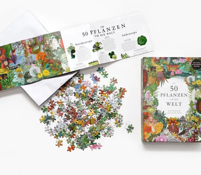 Puzzle »In 50 Pflanzen um die Welt«