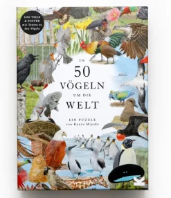 Puzzle »In 50 Vögeln um die Welt«