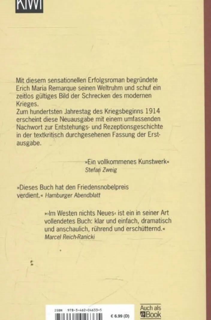 Remarque, Erich Maria: Im Westen nichts Neues