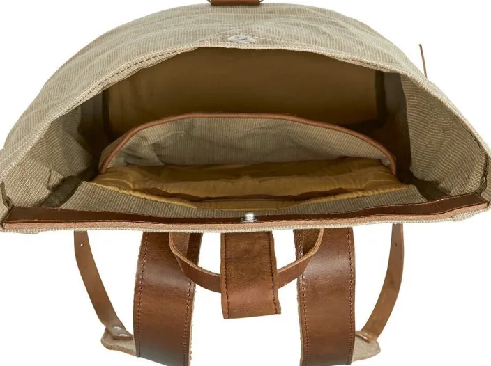 Rolltop-Rucksack aus Segeltuch