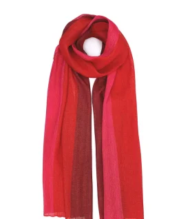 Roter Leinenschal