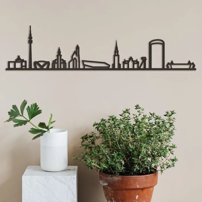 Skyline »Dortmund« aus Holz