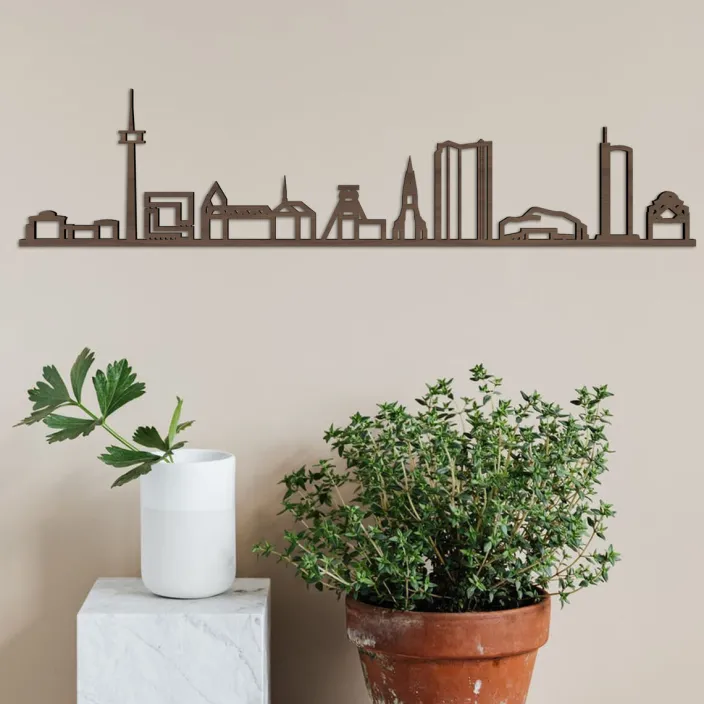 Skyline »Essen« aus Holz