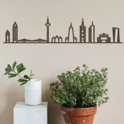 Skyline »Frankfurt a.M.« aus Holz