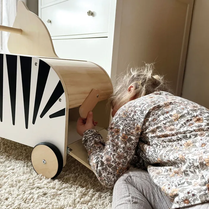 Spielzeugkiste mit Rollen Zebra »Wildlife«