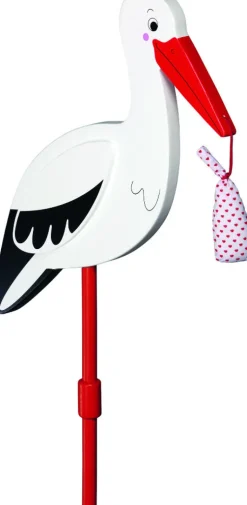 Stecker Storch mit Babytuch