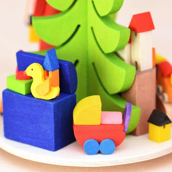 Teelichtpyramide »Weihnachtsmann«