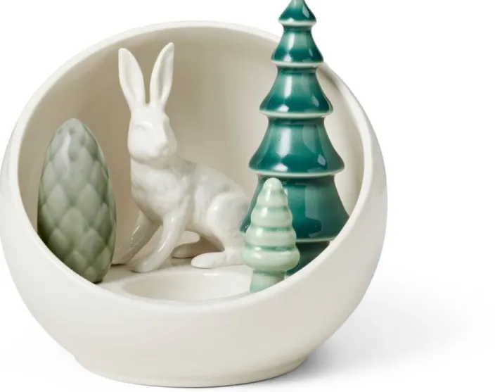 Wintergeschichte »Hase mit Tannen«