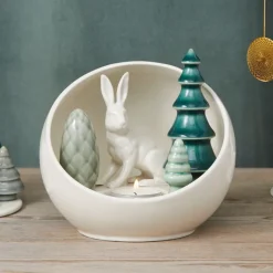 Wintergeschichte »Hase mit Tannen«