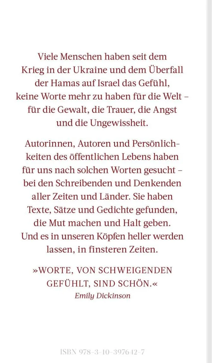 Worte in finsteren Zeiten