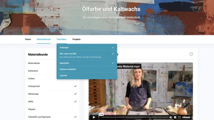 ZEIT-Sonderedition Kunstkurs: Insa Hoffmann - Kaltwachs und Ölfarbe